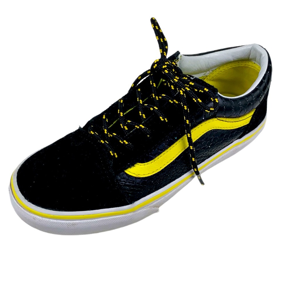 Vans Boys Old School Black Suede Low Top Size 2.5